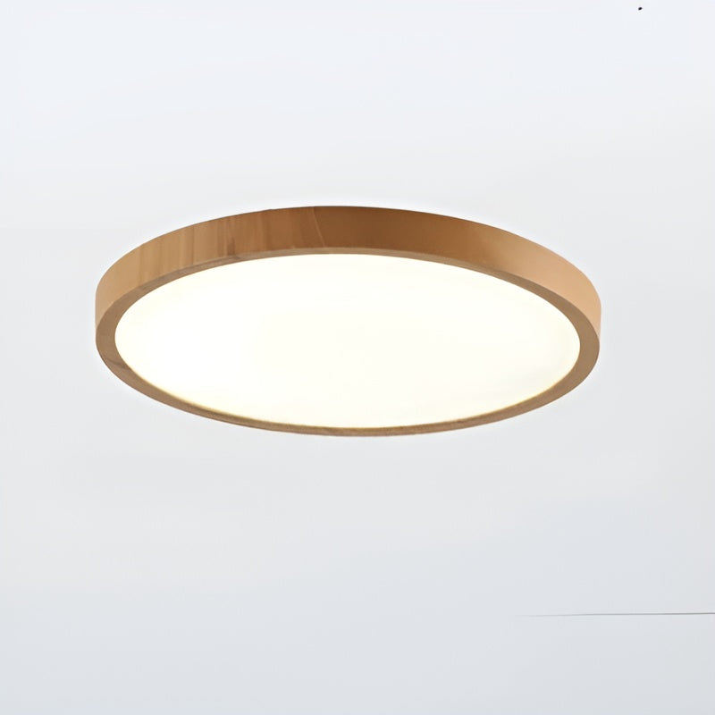 Slim Wooden LED Ceiling Lamp