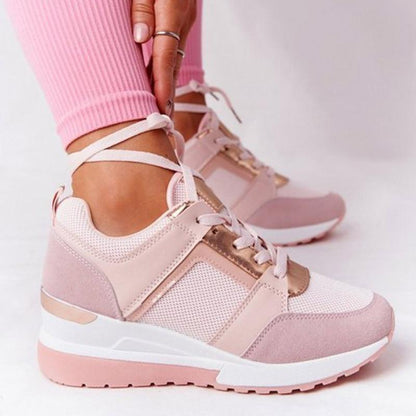 Women's Supportive Walking Sneakers - Cushioned Comfort Shoes