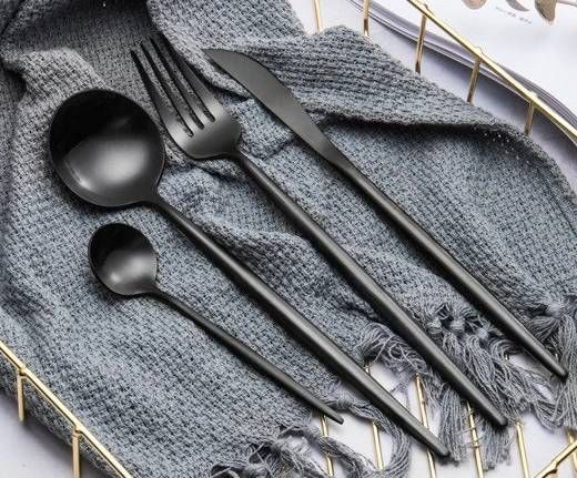Premium Metal Silverware Set for Home Dining