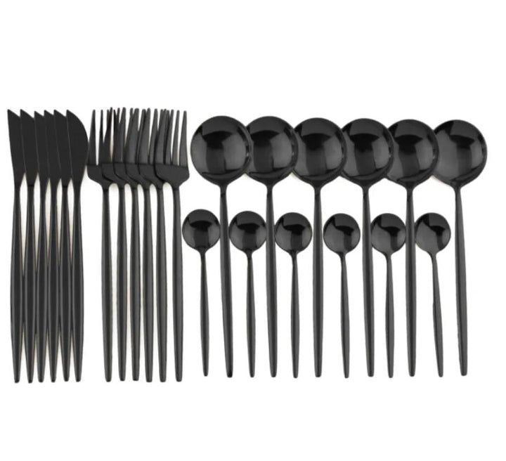 Premium Metal Silverware Set for Home Dining