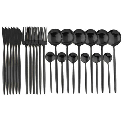 Premium Metal Silverware Set for Home Dining