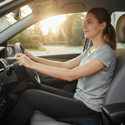 NERVOLIFT – Memory Foam Car Seat Cushion for Sciatica Relief and Posture Support