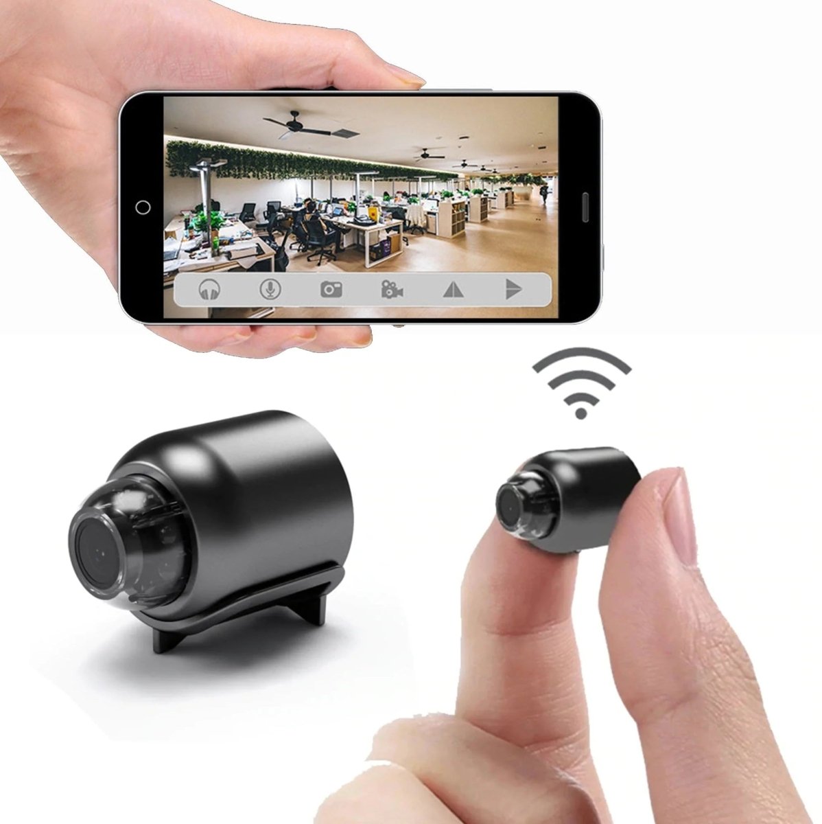Compact WiFi Night Vision Home Security Camera - Cofik