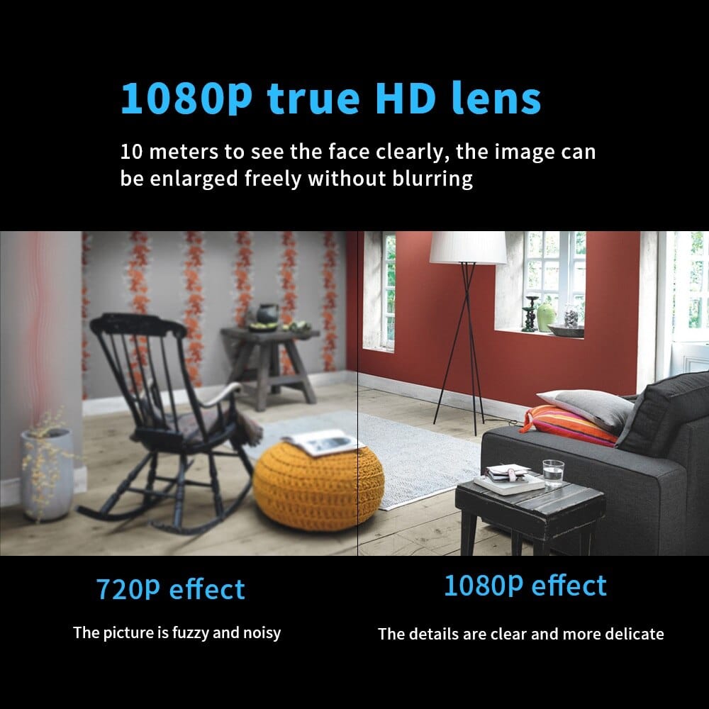 Compact WiFi Night Vision Home Security Camera