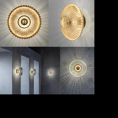 Stylish Wave Glass Wall Light