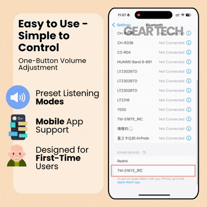 No Prescription Bluetooth App Control Hearing Aids UK