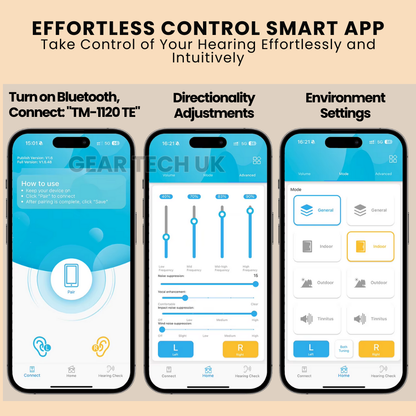 No Prescription Bluetooth App Control Hearing Aids UK