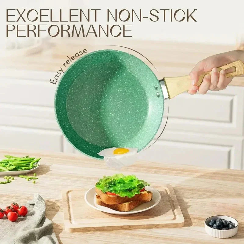 Durable Stone Nonstick Skillet Cookware Set