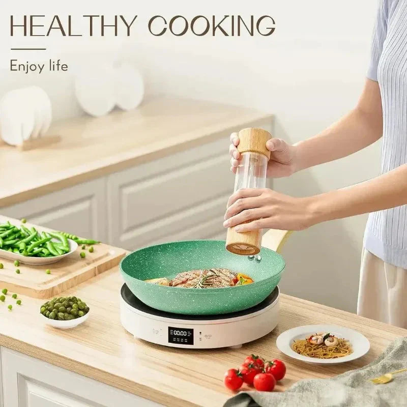 Durable Stone Nonstick Skillet Cookware Set