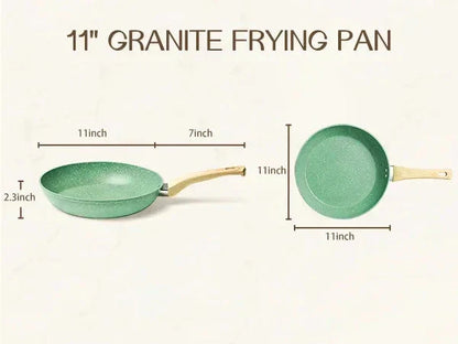 Durable Stone Nonstick Skillet Cookware Set - Cofik