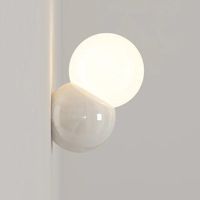 Round Glass Table Lamp with Push Button Switch - Cofik
