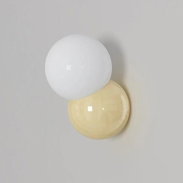 Round Glass Table Lamp with Push Button Switch