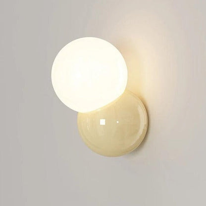 Round Glass Table Lamp with Push Button Switch