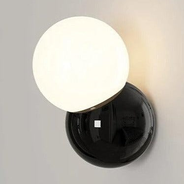 Round Glass Table Lamp with Push Button Switch
