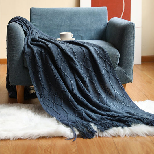 Cozy Geometric Pattern Throw Blanket - Cofik