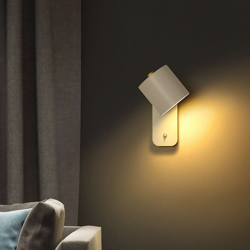 Simple Nordic LED Wall Lamp with On/Off Switch