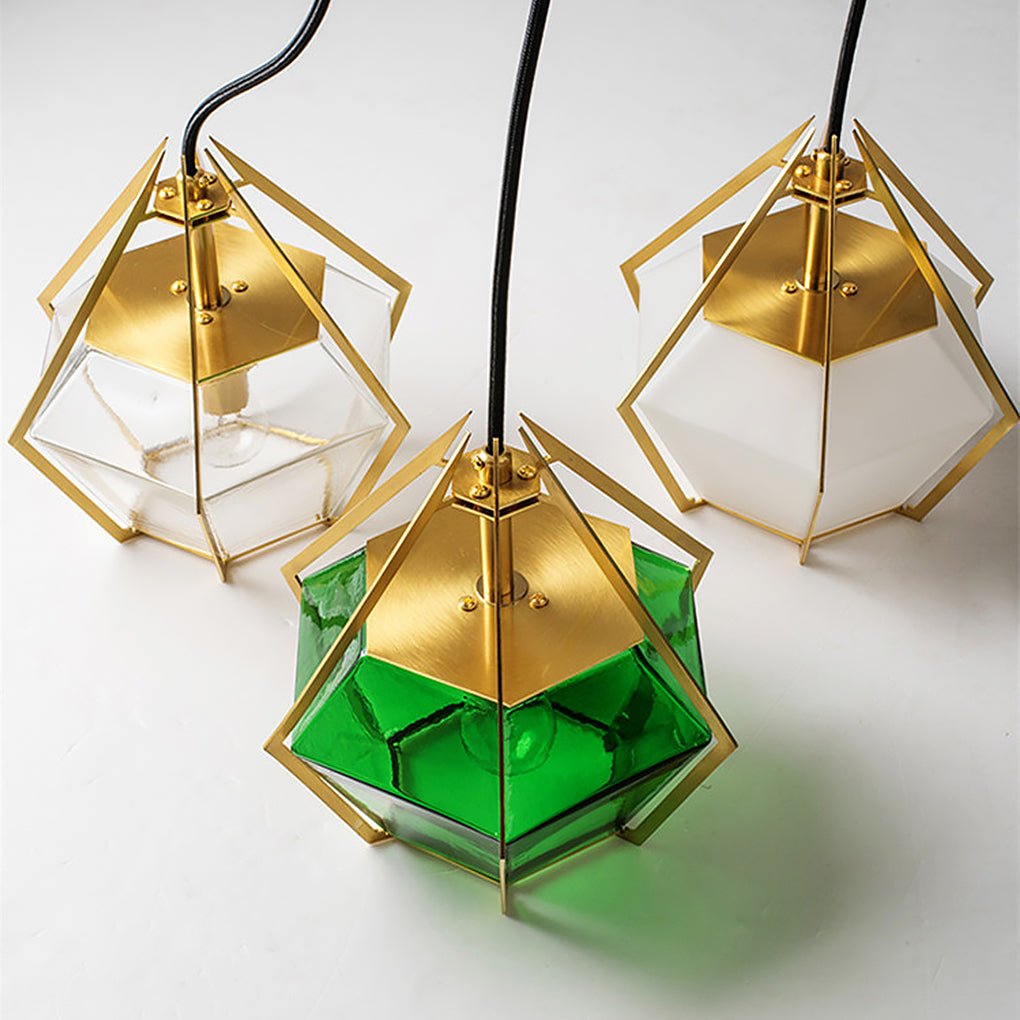 Unique Contemporary Glass Drop Pendant Light