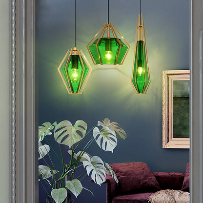 Unique Contemporary Glass Drop Pendant Light