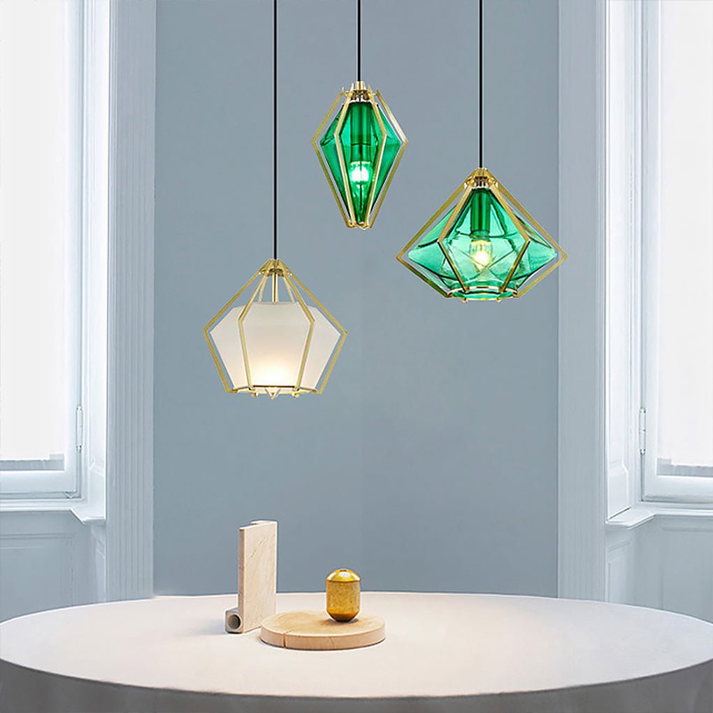 Unique Contemporary Glass Drop Pendant Light