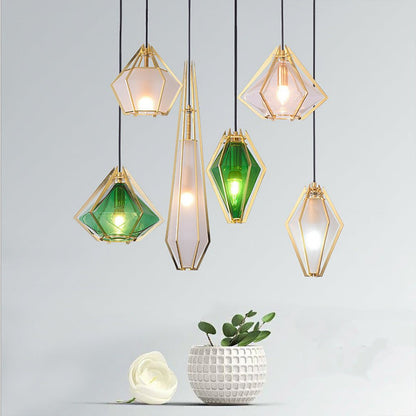 Unique Contemporary Glass Drop Pendant Light - Cofik