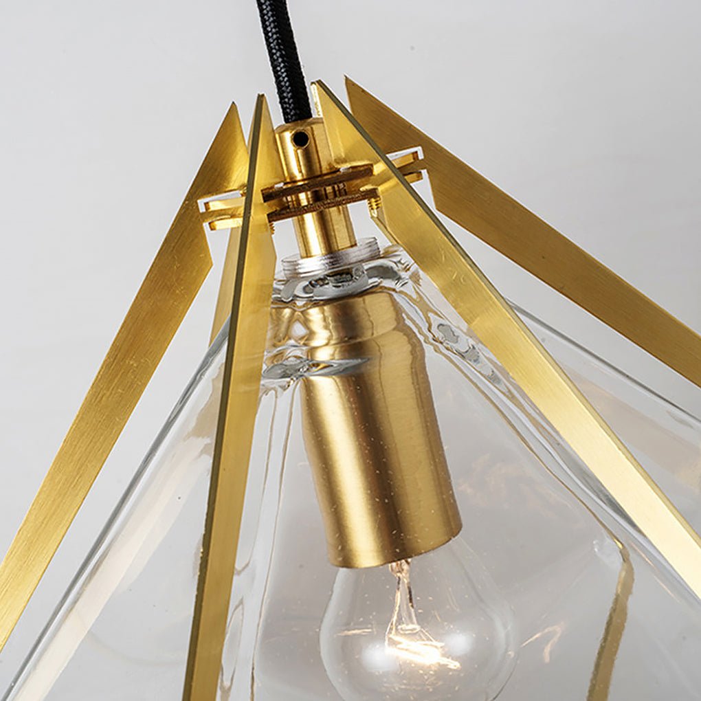 Unique Contemporary Glass Drop Pendant Light