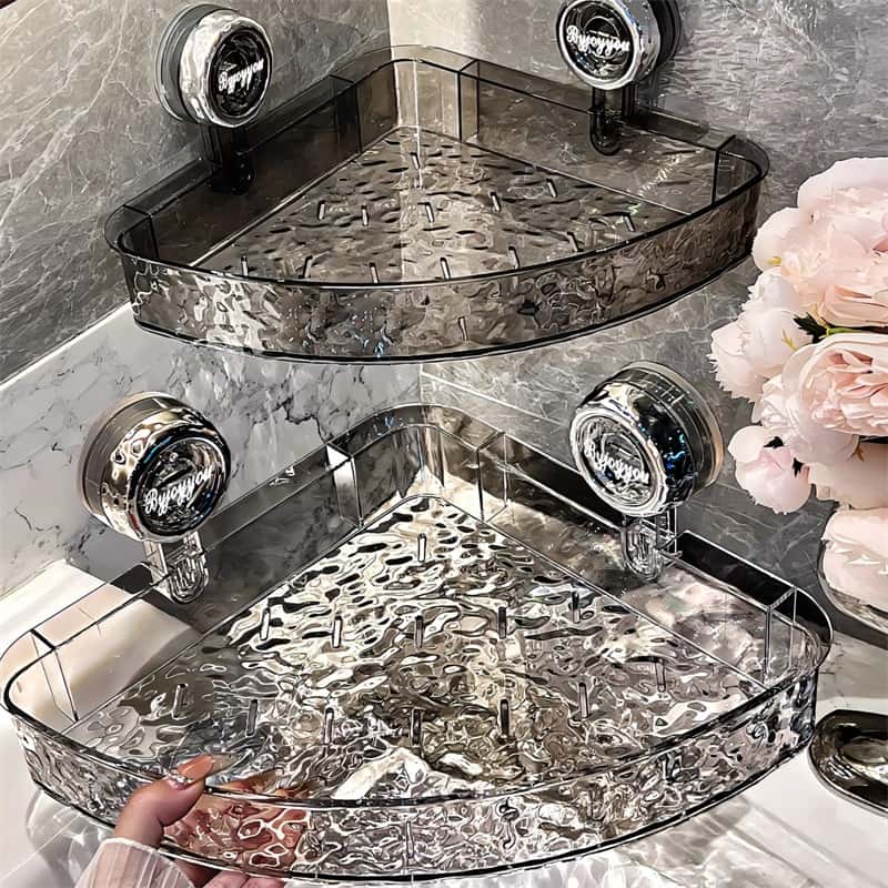 Easy Install Suction Cup Wall Shelf Organizer