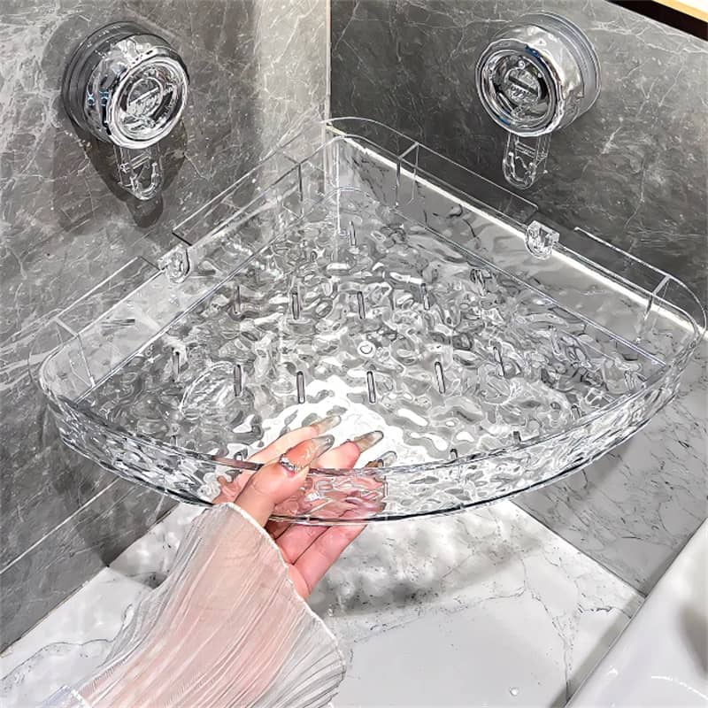 Easy Install Suction Cup Wall Shelf Organizer