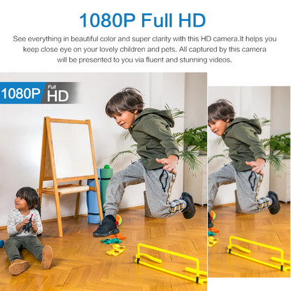 NovaGuard 1080P Mini Waterproof WiFi Camera With 160 Degree Night Vision