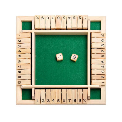 NUMBER ADVENTURE – Montessori wooden dice game for number comprehension, logic & concentration