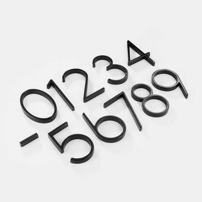 Sleek Stainless Steel Floating House Number Sign