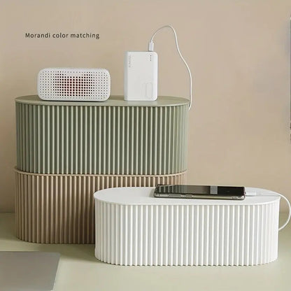 Compact Desk Cable Organizer Box