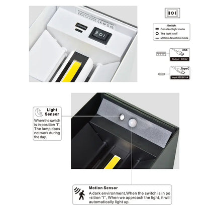 Motion Sensor LED Wall Light
