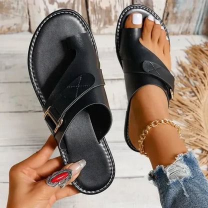 Comfortable Women's Arch Support Leather Sandals