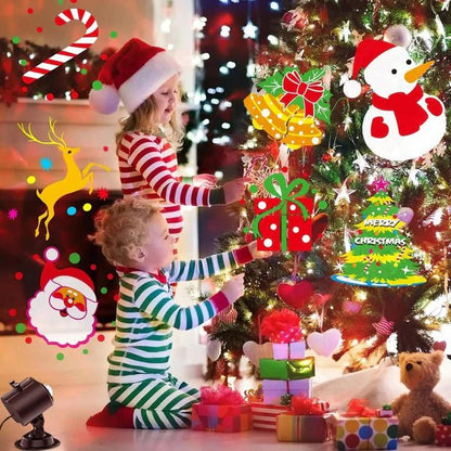 Outdoor Christmas Light Projector with 16 Holiday Patterns for Festive Decoration