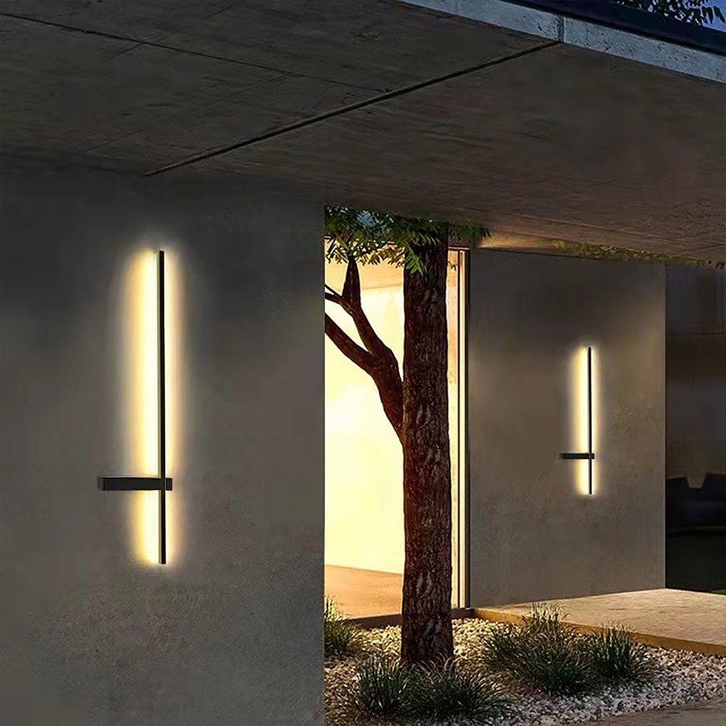 Outdoor Weatherproof Black LED Wall Lanterns