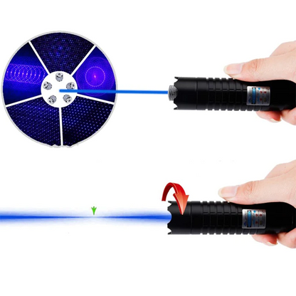 Compact Blue LED Tactical Flashlight