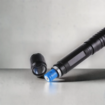 Compact Blue LED Tactical Flashlight
