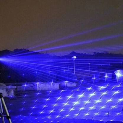Compact Blue LED Tactical Flashlight