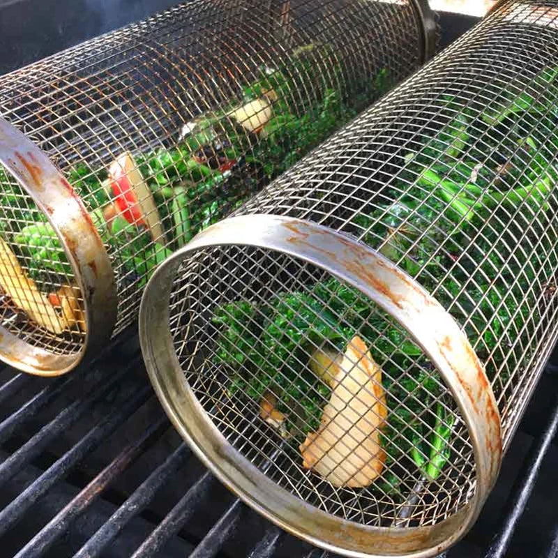 Easy Use Outdoor BBQ Grill Basket