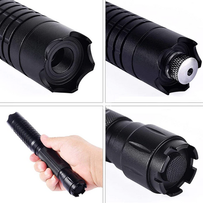 Compact Blue LED Tactical Flashlight