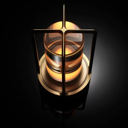 Warm Portable Battery Nightstand Lamp Gold