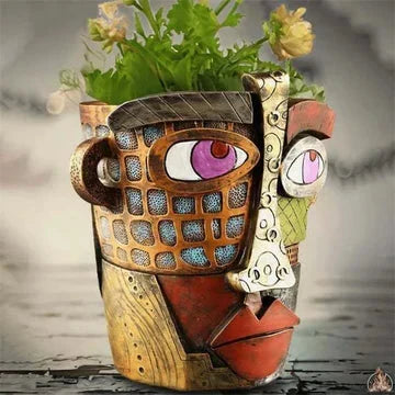 Unique Artistic Ceramic Planter Pot - Cofik