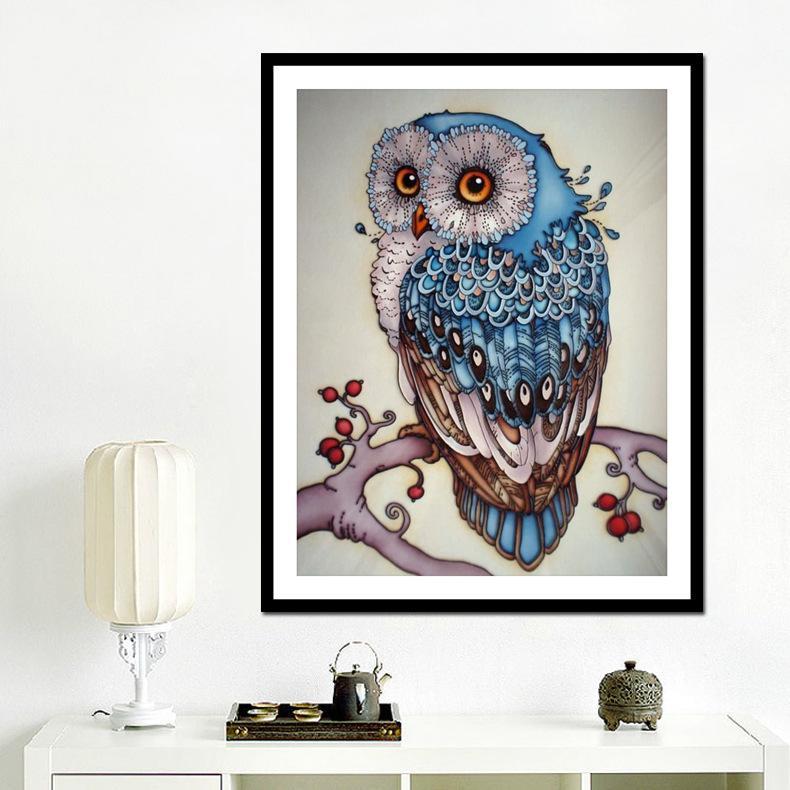 Fun Owl Gem Painting Set