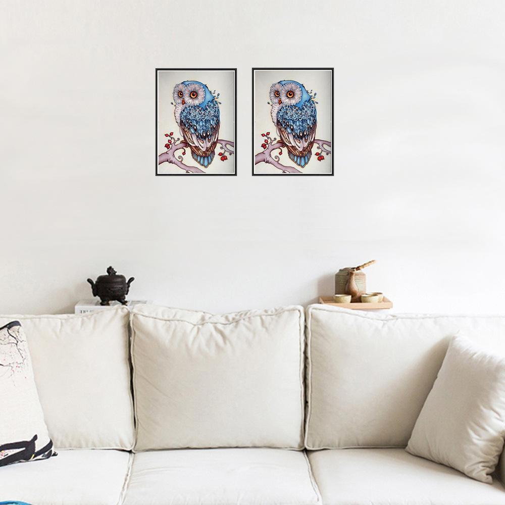 Fun Owl Gem Painting Set