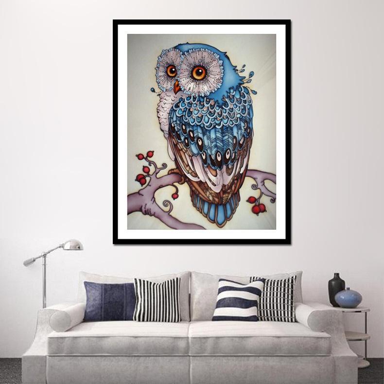 Fun Owl Gem Painting Set