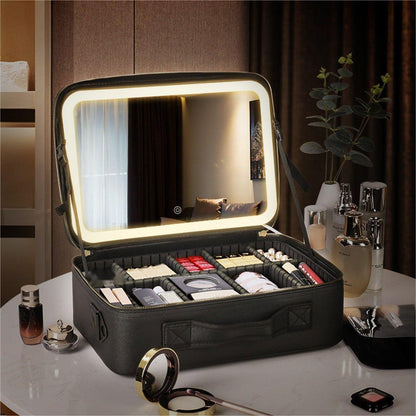 Portable LED Travel Makeup Bag