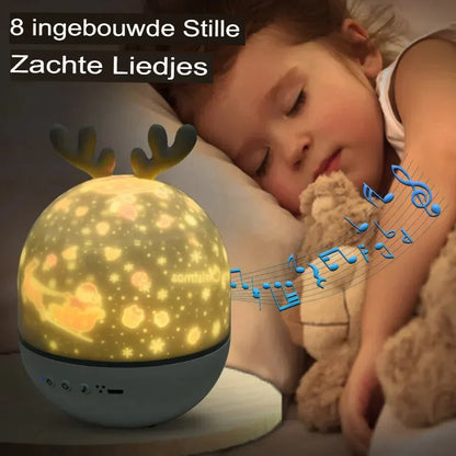 Colorful Kids Night Light Projector Lamp