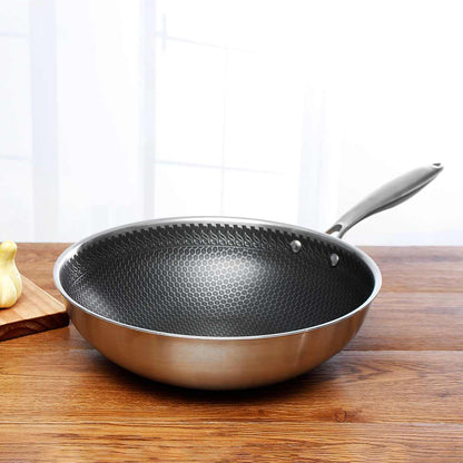 Durable Non-Stick Stainless Steel Frying Pan