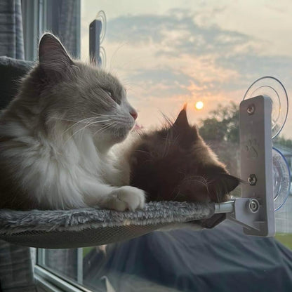 Space-Saving Cat Window Perch with Easy Mount