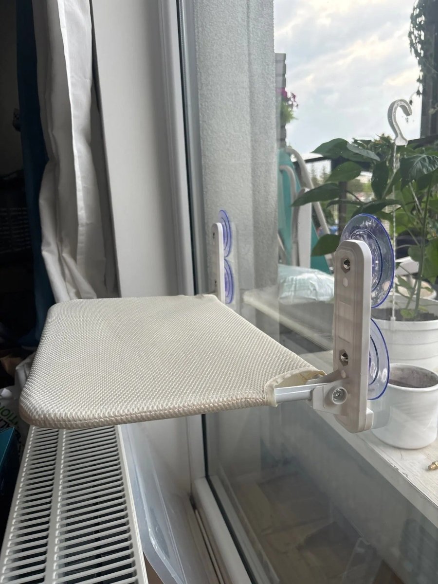 Space-Saving Cat Window Perch with Easy Mount